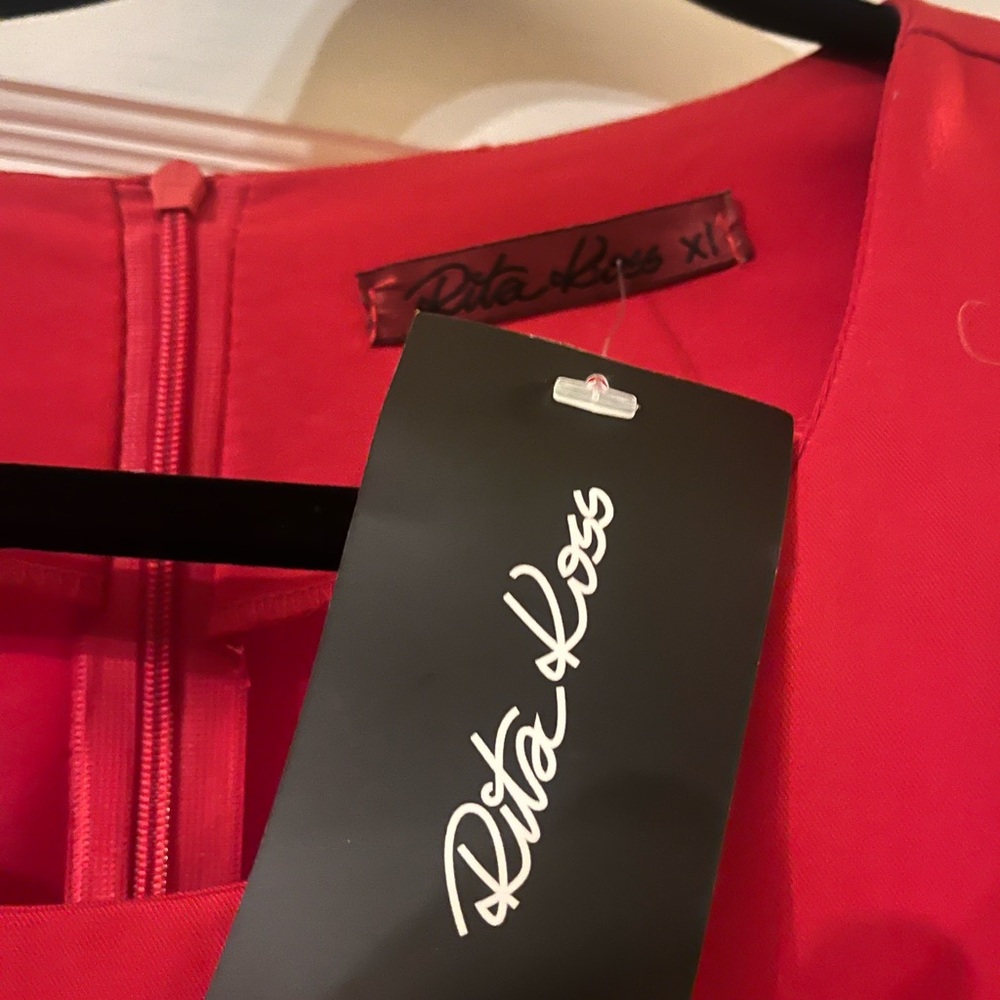 Chic Red Mini Dress - Picture 2 of 4